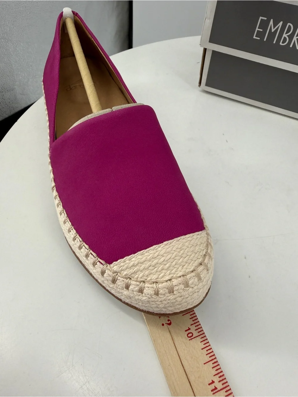 Dansko Fuschia Lesley Nubuck Leather Jute Trim Slip On Espadrilles NEW 5.5/6EU36